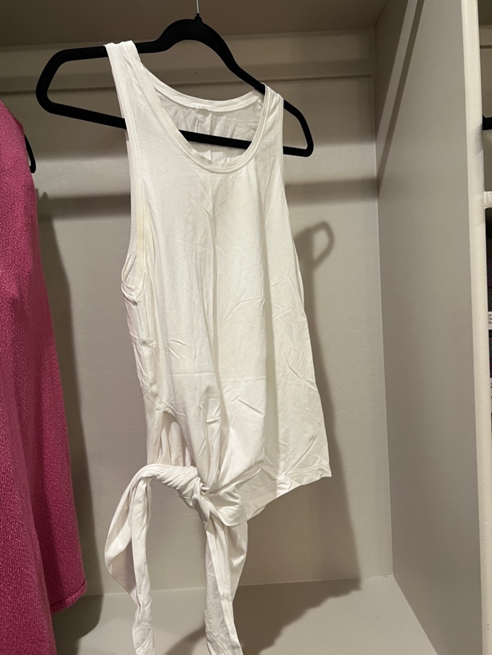 lululemon athletica White Tie-Side Tank Top